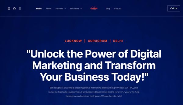 Sahil Digital Solutions - Digital Marketing Agency In Lucknow | Digital Marketing | Social Media Marketing | SEO Services